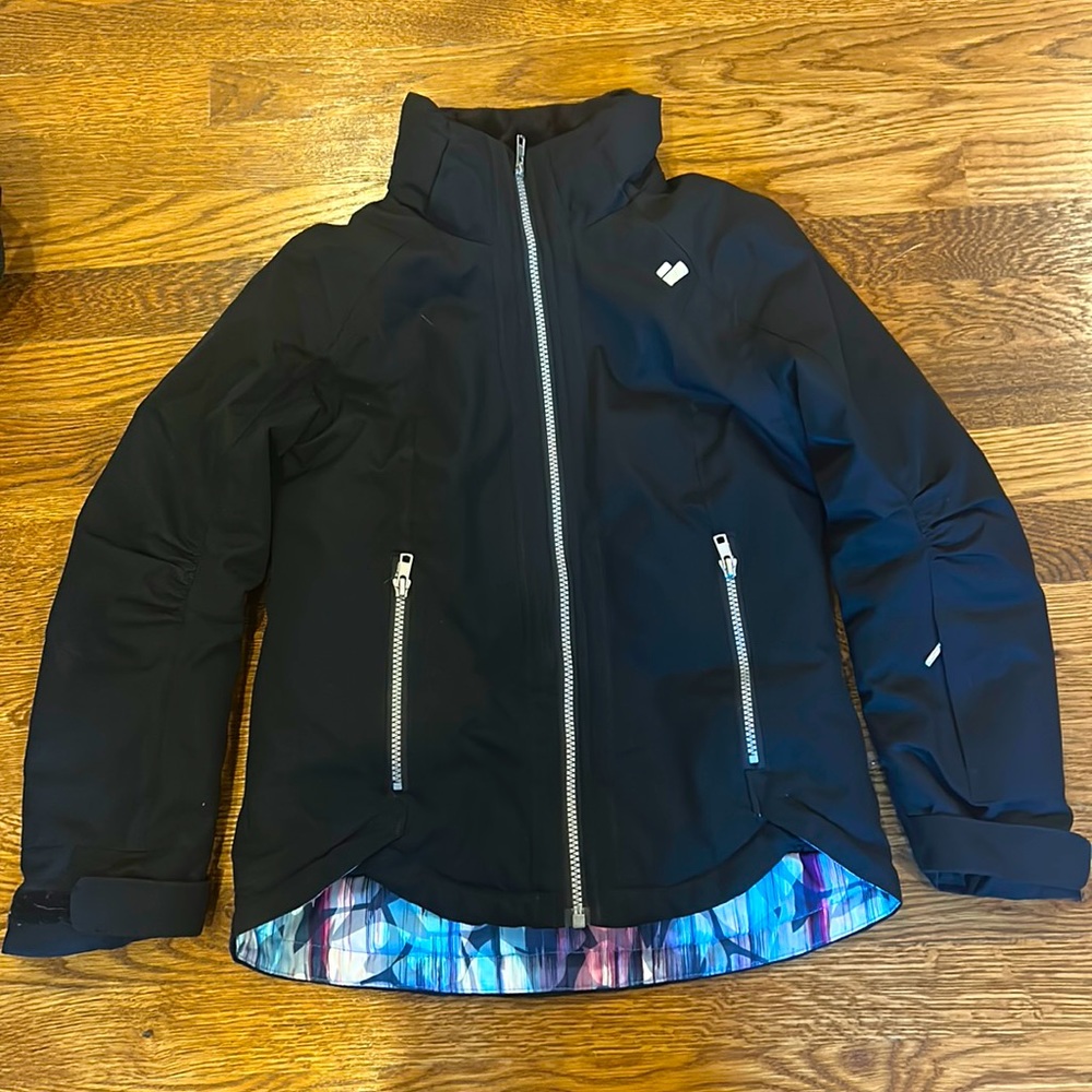 Black Obermeyer teen snow jacket size small